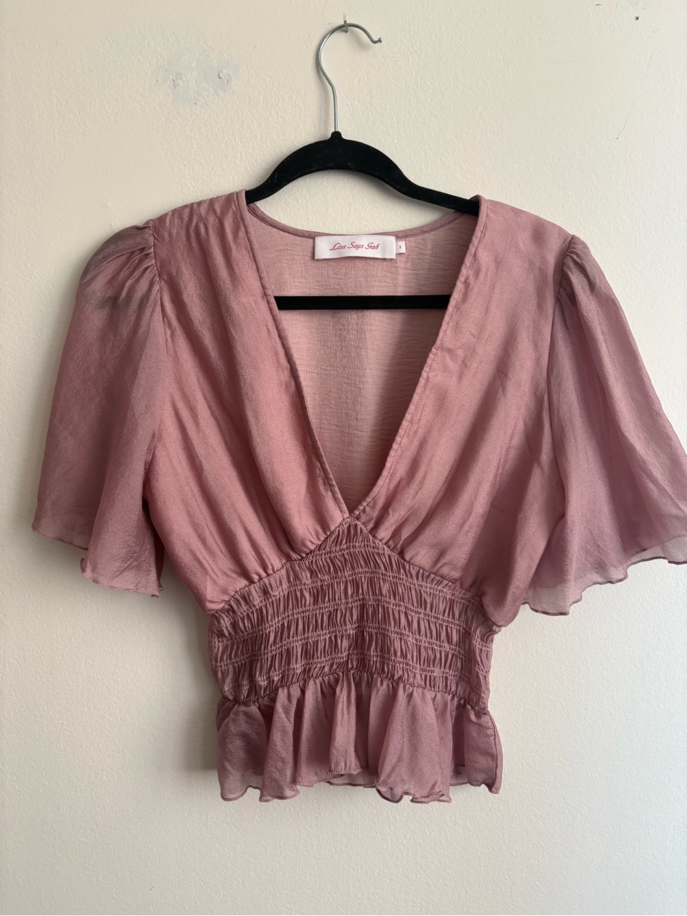 Lisa Says Gah Charlotte Smocked Top